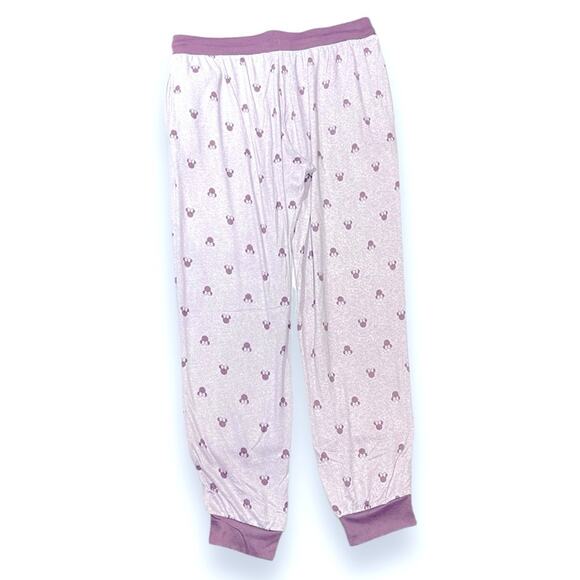 Disney Minnie Mouse Character 2-Piece Pajama Lounge Set Purple Medium - Picture 6 of 6